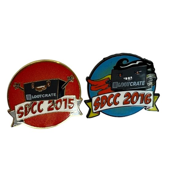 Loot Crate SDCC 2015 & 2016 Collector Pins - Picture 2 of 5